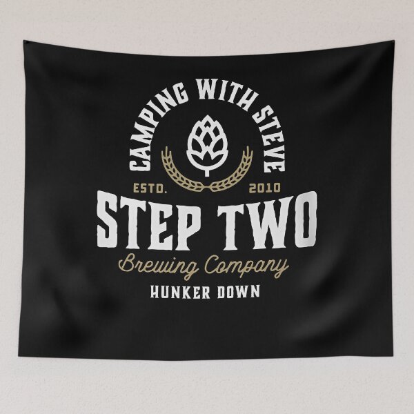 Item preview, camping with steve merch designed and sold by EmberToonArts.