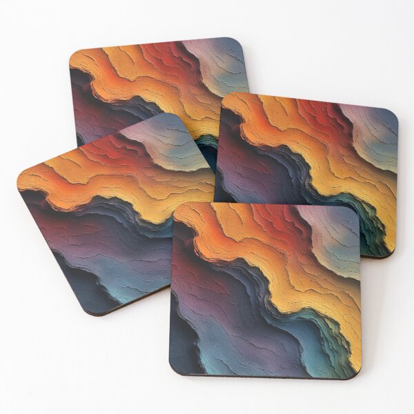 Item preview, A vibrant interplay of colors creates abstract waves. designed and sold by Mianku | Für das Leben.