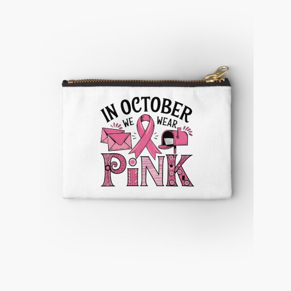 Aperçu de l'œuvre En octobre, nous portons du rose pour sensibiliser au cancer du sein créée et vendue par TheDadShopCoz.
