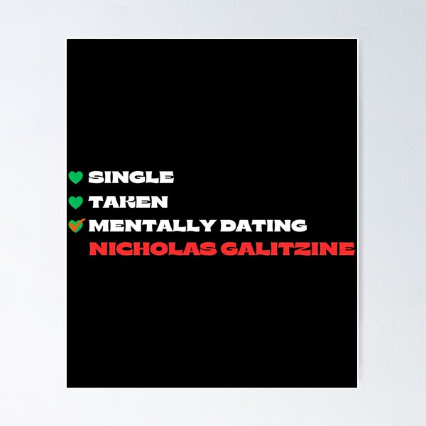 Item preview, Mentally Dating Nicholas Galitzine - White Fonts designed and sold by dayelin-hoey.