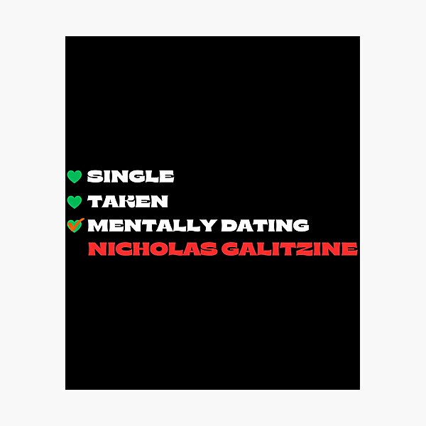 Item preview, Mentally Dating Nicholas Galitzine - White Fonts designed and sold by dayelin-hoey.