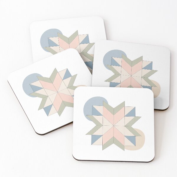 Item preview, Sewing Room:  Pink Star Quilt Block designed and sold by EverydayMagik.