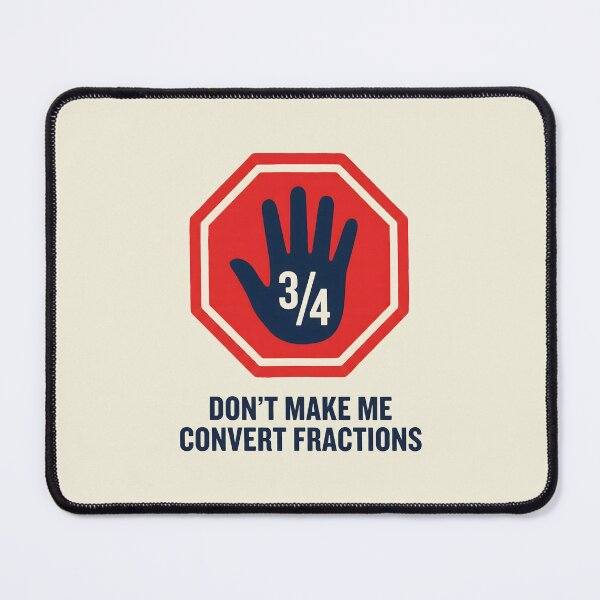 Item preview, Math Teacher Humor Fraction Converter Math Teacher designed and sold by SplashTastic.