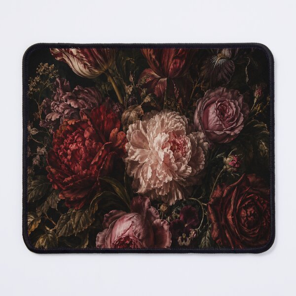 Item preview, Baroque Bouquet Moody Chiaroscuro Dark Floral Art designed and sold by teemix.
