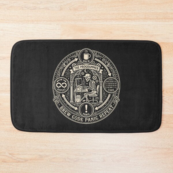 Item preview, Programmer Tarot Skeleton Programmer Developer Humor designed and sold by SplashTastic.