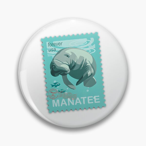 Item preview, Manatee Stamp designed and sold by TheDadShopCoz.