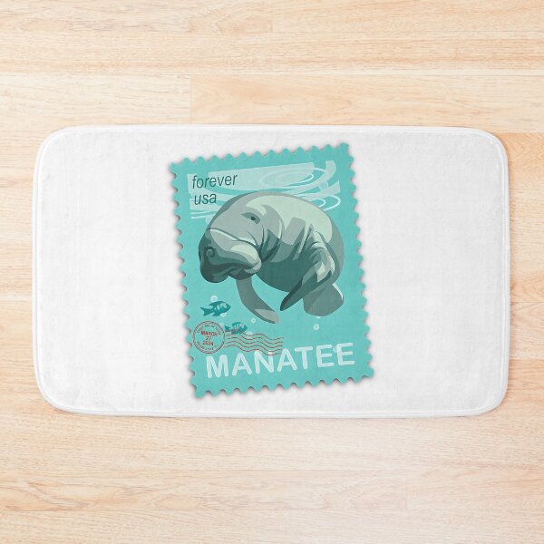 Item preview, Manatee Stamp designed and sold by TheDadShopCoz.