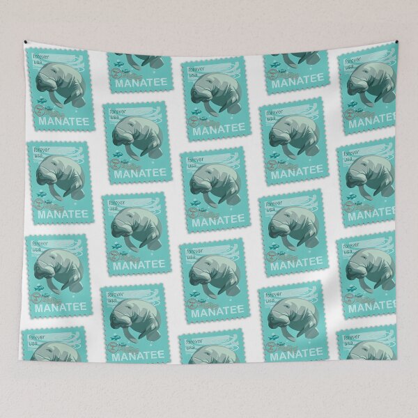 Item preview, Manatee Stamp designed and sold by TheDadShopCoz.