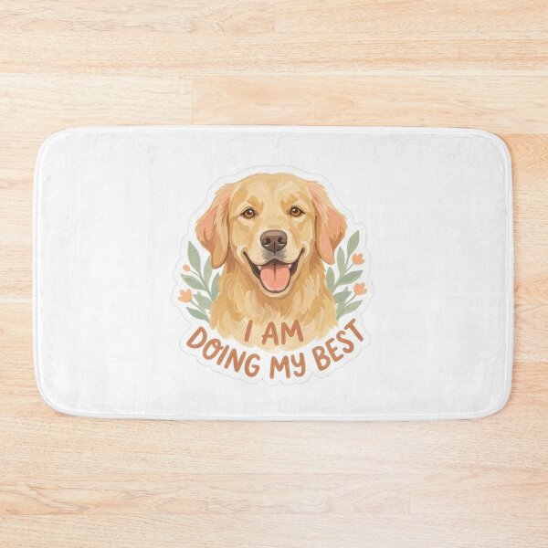 Item preview, Golden Retriever I Am Doing My Best Botanical designed and sold by Mr. Pawsome.