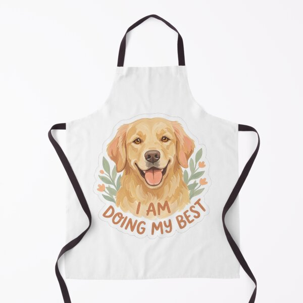 Item preview, Golden Retriever I Am Doing My Best Botanical designed and sold by Mr. Pawsome.
