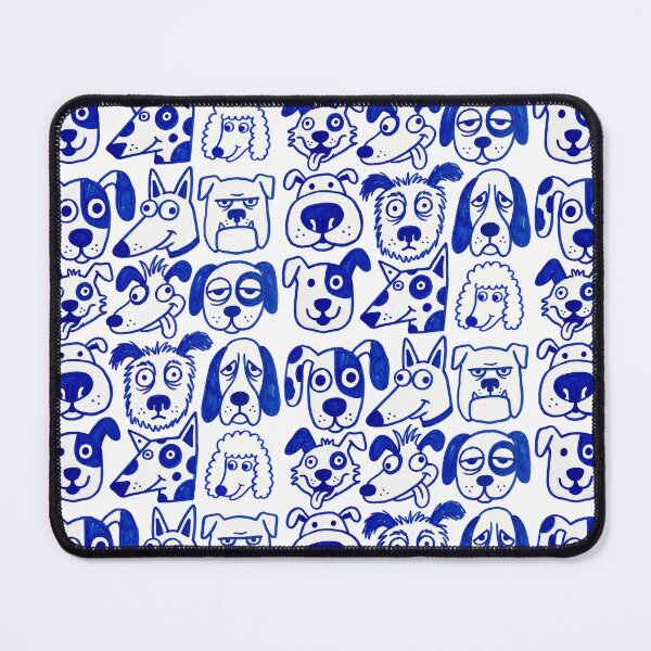 Item preview, Blue Marker Dog Faces designed and sold by The Mellonaire.