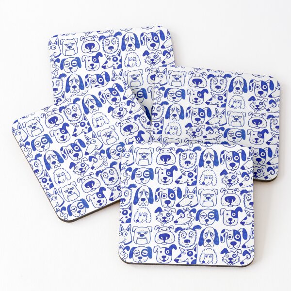 Item preview, Blue Marker Dog Faces designed and sold by Mell0naire.