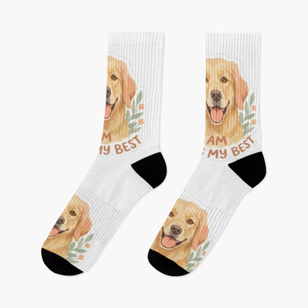 Item preview, Golden Retriever I Am Doing My Best Botanical designed and sold by Mr. Pawsome.