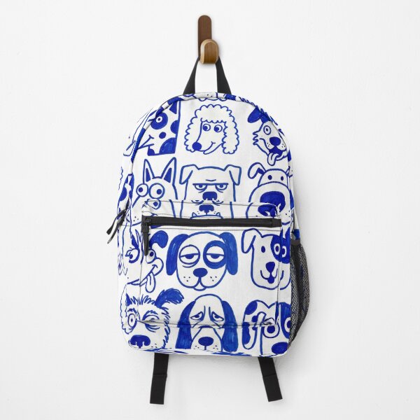 Item preview, Blue Marker Dog Faces designed and sold by The Mellonaire.