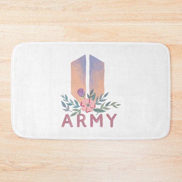 Item preview, BTS Bangtan Boys ARMY Pastel Flower Logo Art Work designed and sold by imsoyoon.