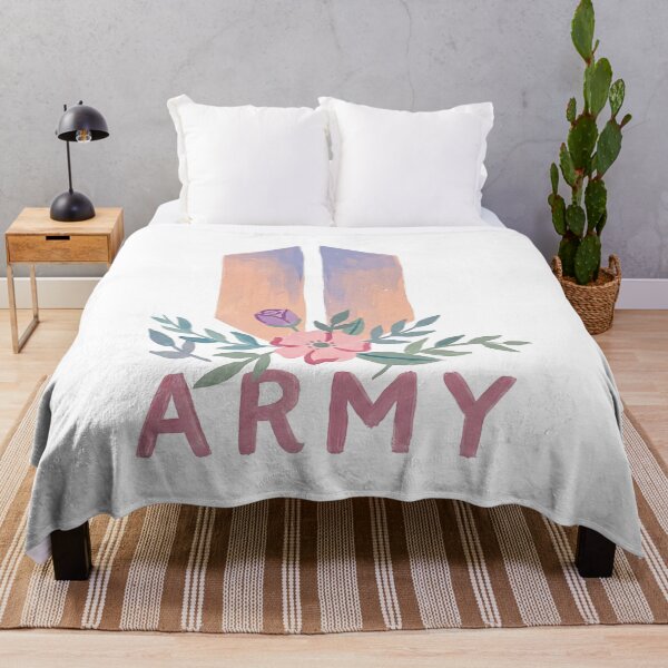 Item preview, BTS Bangtan Boys ARMY Pastel Flower Logo Art Work designed and sold by imsoyoon.