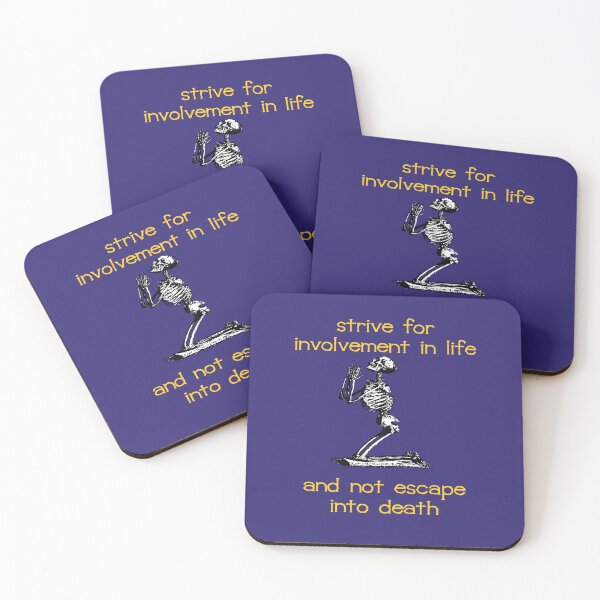 Item preview, Strive For Involvement In Life Atheist Belief Quote designed and sold by taiche.