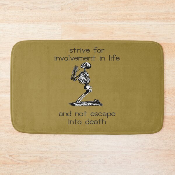 Item preview, Strive For Involvement In Life Atheist Belief Quote designed and sold by taiche.