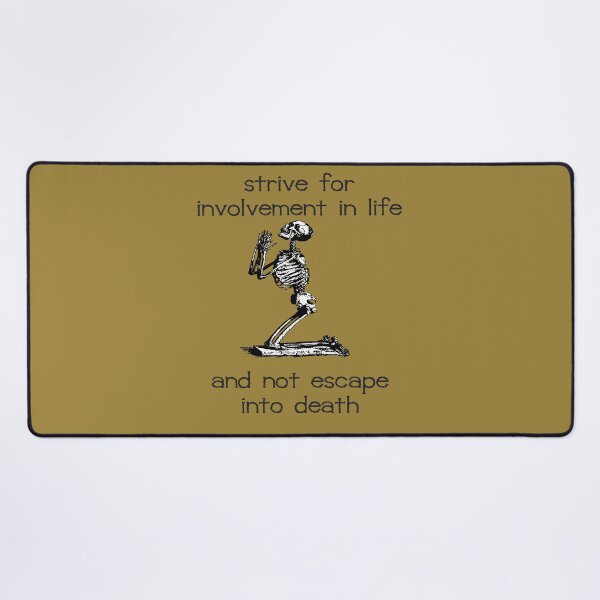 Item preview, Strive For Involvement In Life Atheist Belief Quote designed and sold by taiche.