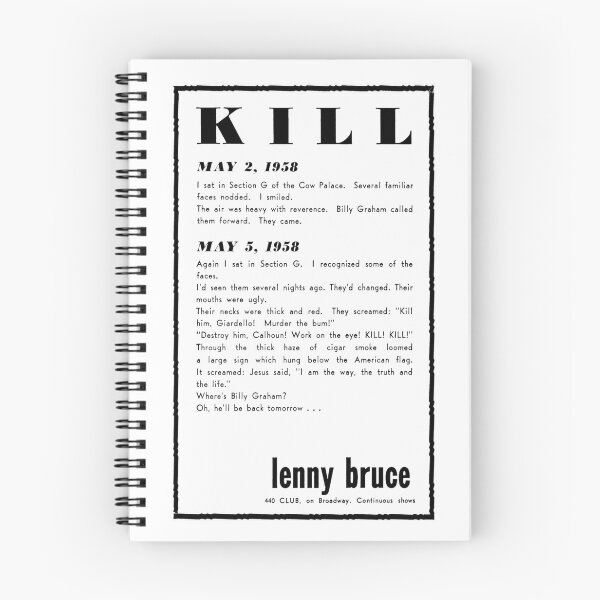 Item preview, Lenny Bruce: Kill (San Francisco, 1958) designed and sold by redraspus.