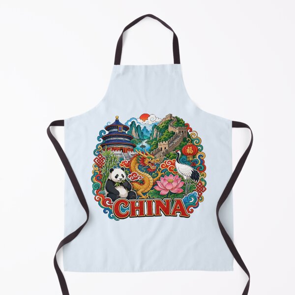 Item preview, China Cultural Heritage - Great Wall, Panda & Dragon designed and sold by Myra365Art.