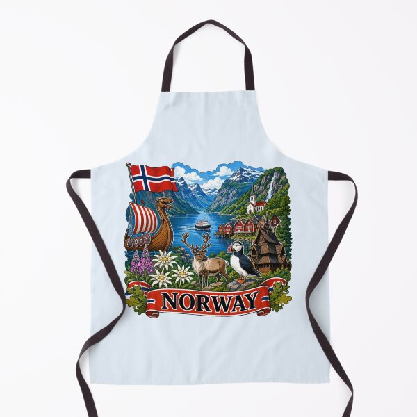 Item preview, Norway - Fjords, Wildlife and Culture  designed and sold by Myra365Art.
