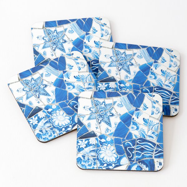 Item preview, Blue Artistic Mosaic Phone Case designed and sold by Catzelle.