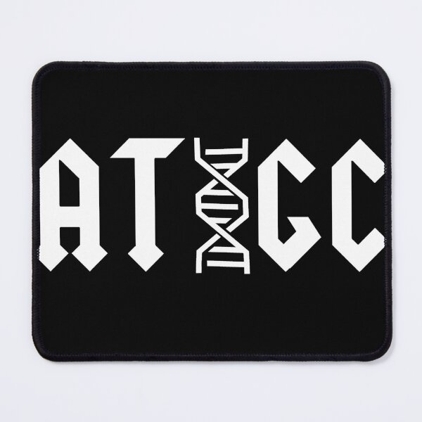 Item preview, ATGC DNA Base Pairs Molecular Biology Science Teacher White Text designed and sold by MathWare MathClips.