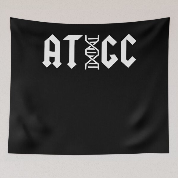 Item preview, ATGC DNA Base Pairs Molecular Biology Science Teacher White Text designed and sold by MathWare MathClips.