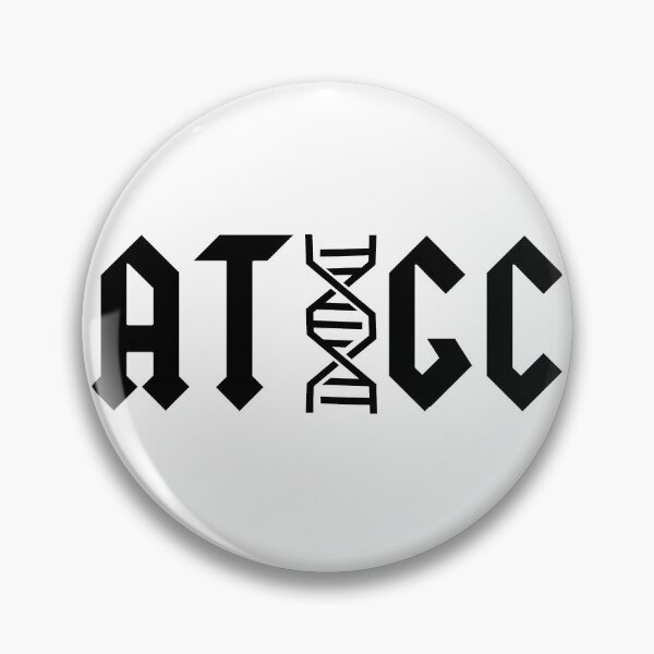 Item preview, ATGC DNA Base Pairs Molecular Biology Science Teacher Black Text designed and sold by MathWare MathClips.