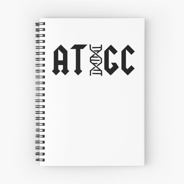 Item preview, ATGC DNA Base Pairs Molecular Biology Science Teacher Black Text designed and sold by MathWare MathClips.