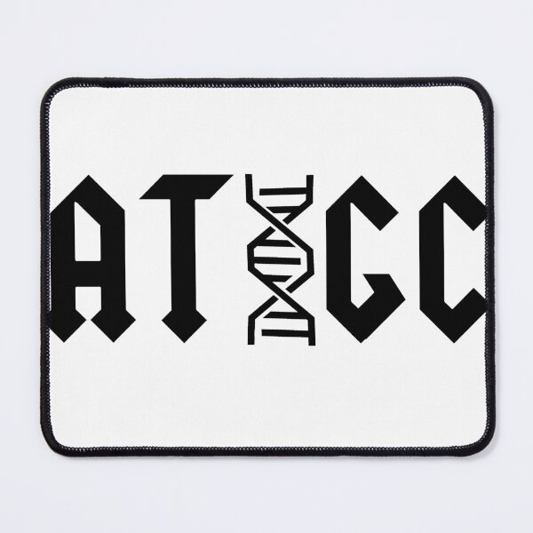 Item preview, ATGC DNA Base Pairs Molecular Biology Science Teacher Black Text designed and sold by MathWare MathClips.