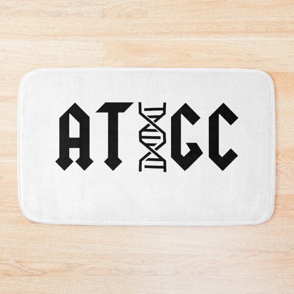 Item preview, ATGC DNA Base Pairs Molecular Biology Science Teacher Black Text designed and sold by MathWare MathClips.