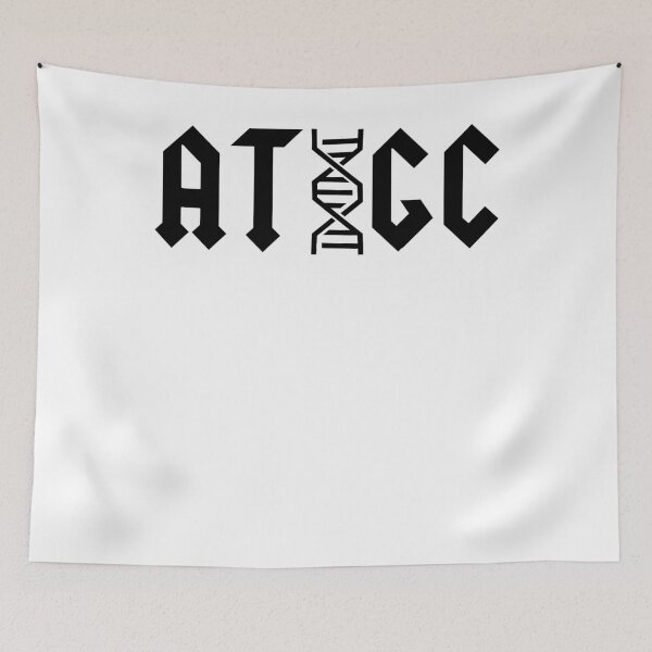 Item preview, ATGC DNA Base Pairs Molecular Biology Science Teacher Black Text designed and sold by MathWare MathClips.