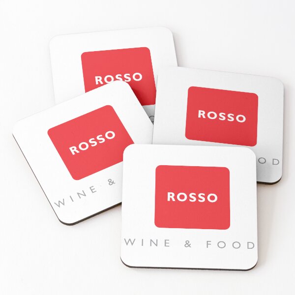 Item preview, Rosso Wine and Food Red Box Logo Design designed and sold by Jengvbc.
