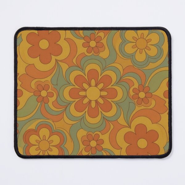 Item preview, Groovy 70s Retro Psychedelic Flower Pattern - Floral Pattern designed and sold by design-rebell.