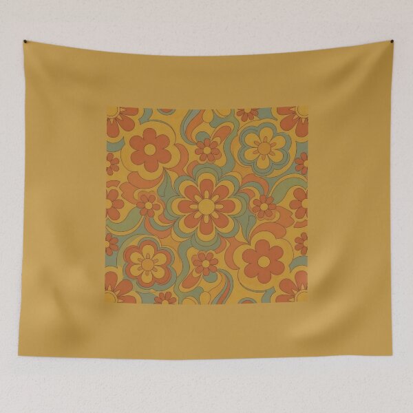Item preview, Groovy 70s Retro Psychedelic Flower Pattern - Floral Pattern designed and sold by design-rebell.