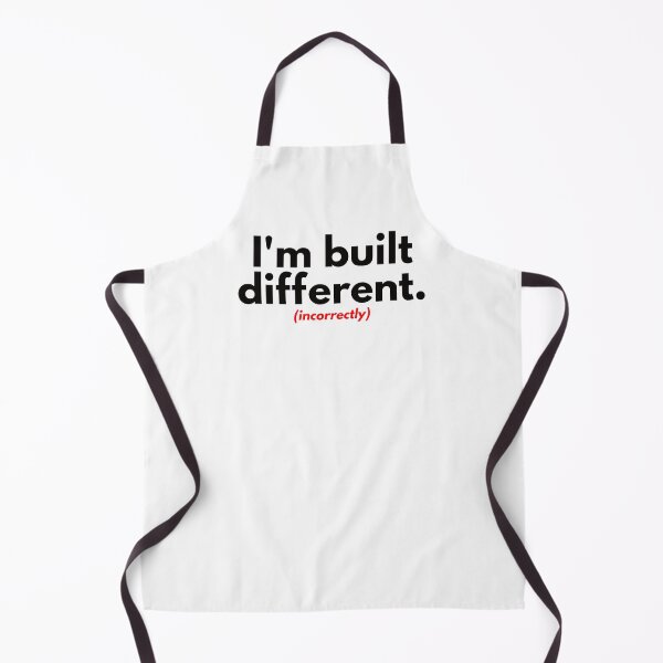 Item preview, I'm built different. (incorrectly) designed and sold by the-craft-shop.