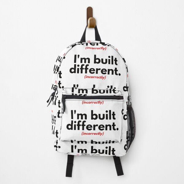 Item preview, I'm built different. (incorrectly) designed and sold by the-craft-shop.