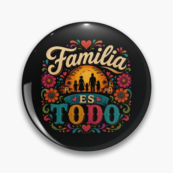Item preview, Familia Es Todo | Hispanic Heritage Month Family Pride Folk Art Design designed and sold by RJACreative.