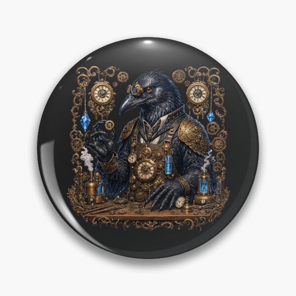 Artikelvorschau, Steampunk-Rabenuhrmacher entworfen und verkauft von Neural-canvas.