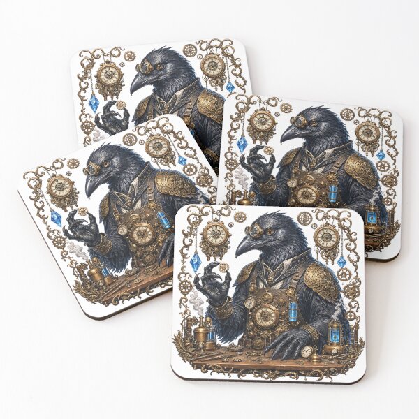 Item preview, Steampunk Raven Clockmaker designed and sold by Neural-canvas.