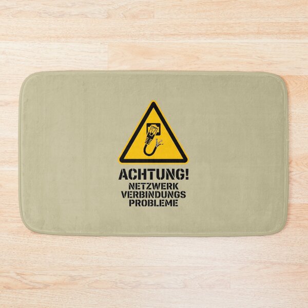 Item preview, Industrial Warning Tech Humor Network Connection Glitch designed and sold by SplashTastic.