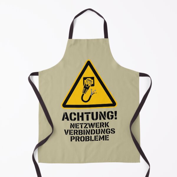 Item preview, Industrial Warning Tech Humor Network Connection Glitch designed and sold by SplashTastic.