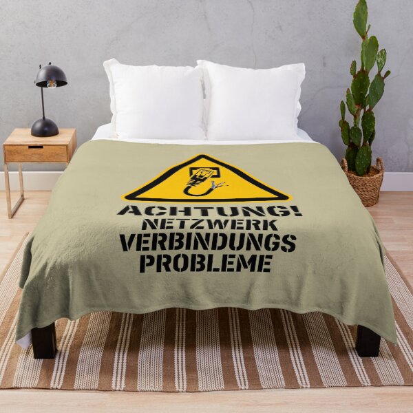 Item preview, Industrial Warning Tech Humor Network Connection Glitch designed and sold by SplashTastic.
