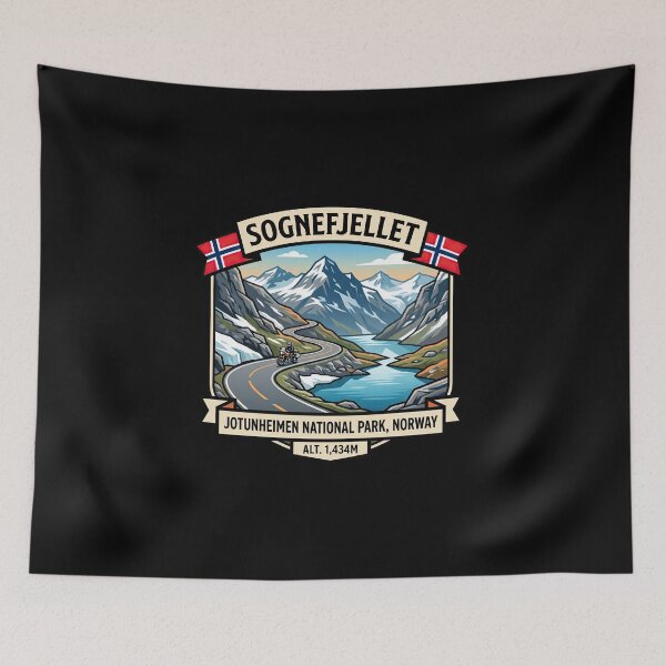 Item preview, Sognefjellet Norway Scenic Mountain Road designed and sold by enzoade.
