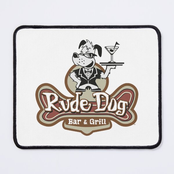 Item preview, Rude Dog Bar and Grill Cartoon Mascot designed and sold by Jengvbc.