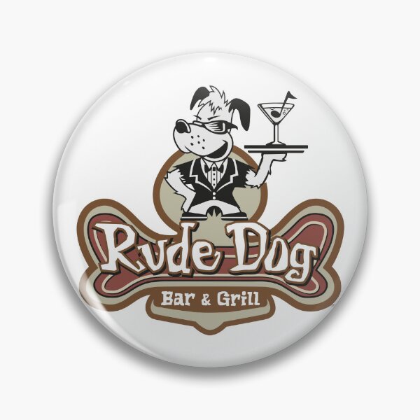Item preview, Rude Dog Bar and Grill Cartoon Mascot designed and sold by Jengvbc.