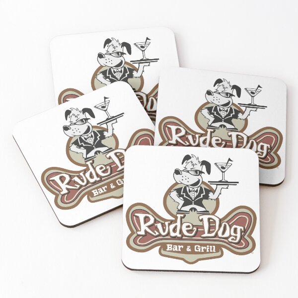 Item preview, Rude Dog Bar and Grill Cartoon Mascot designed and sold by Jengvbc.