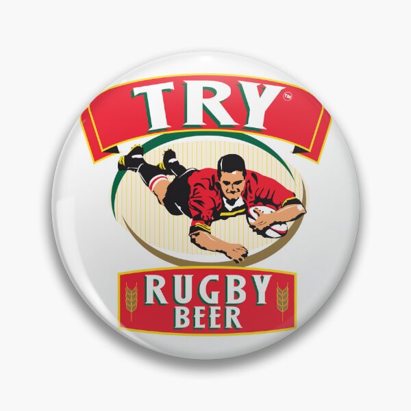 Item preview, Try Rugby Beer Player Diving Vintage Logo designed and sold by Jengvbc.